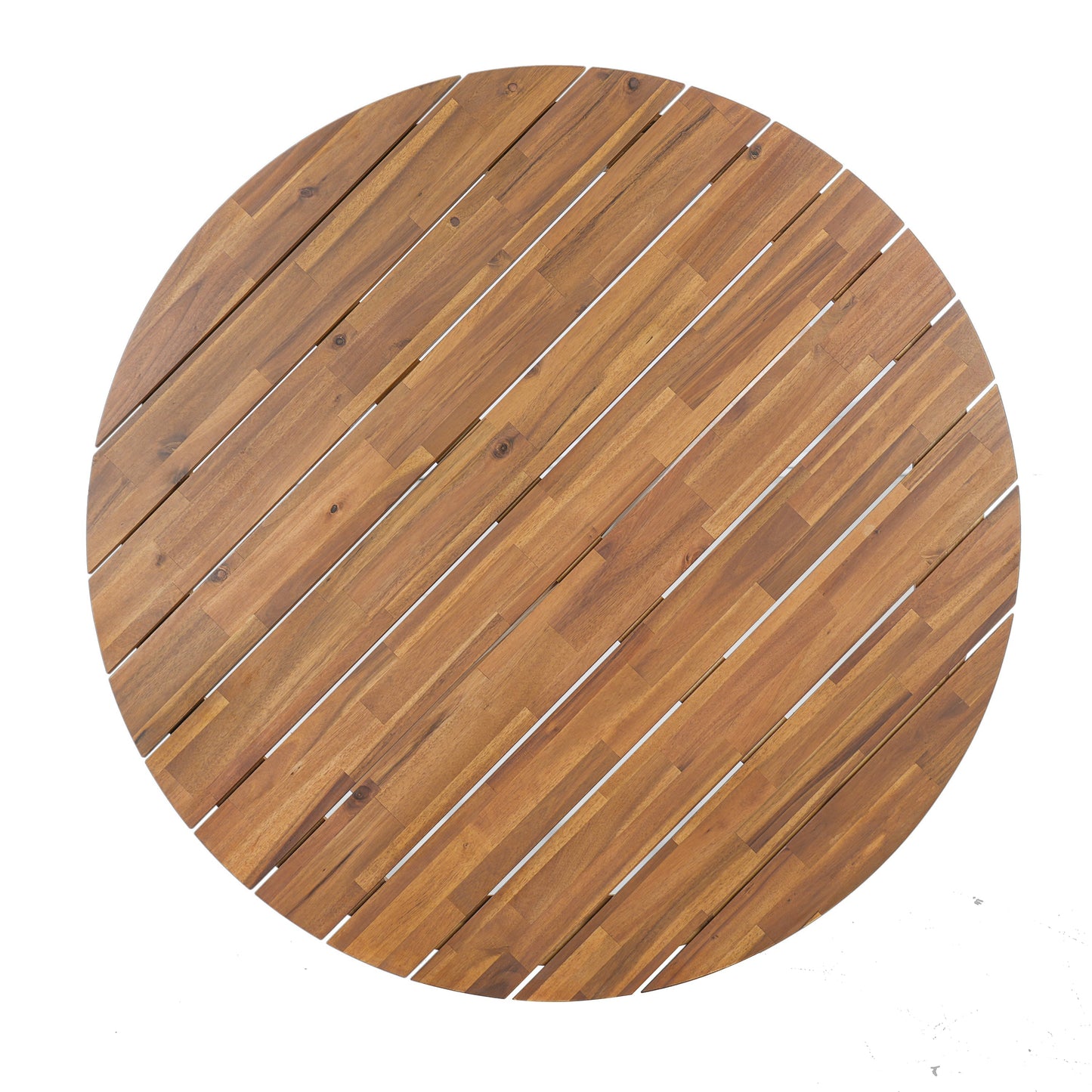 5-Piece Outdoor Acacia Wood Round Dining Set