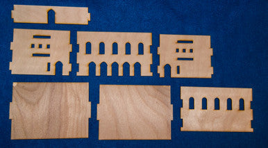 Middle East Two Story Building (MDF) - 15MMDF032