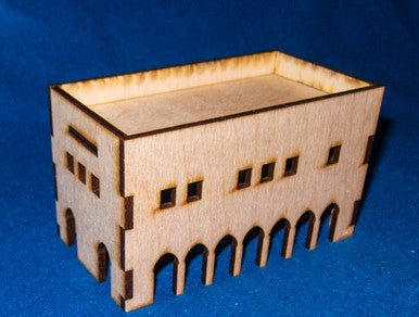 Middle East Two Story Building (MDF) - 15MMDF017