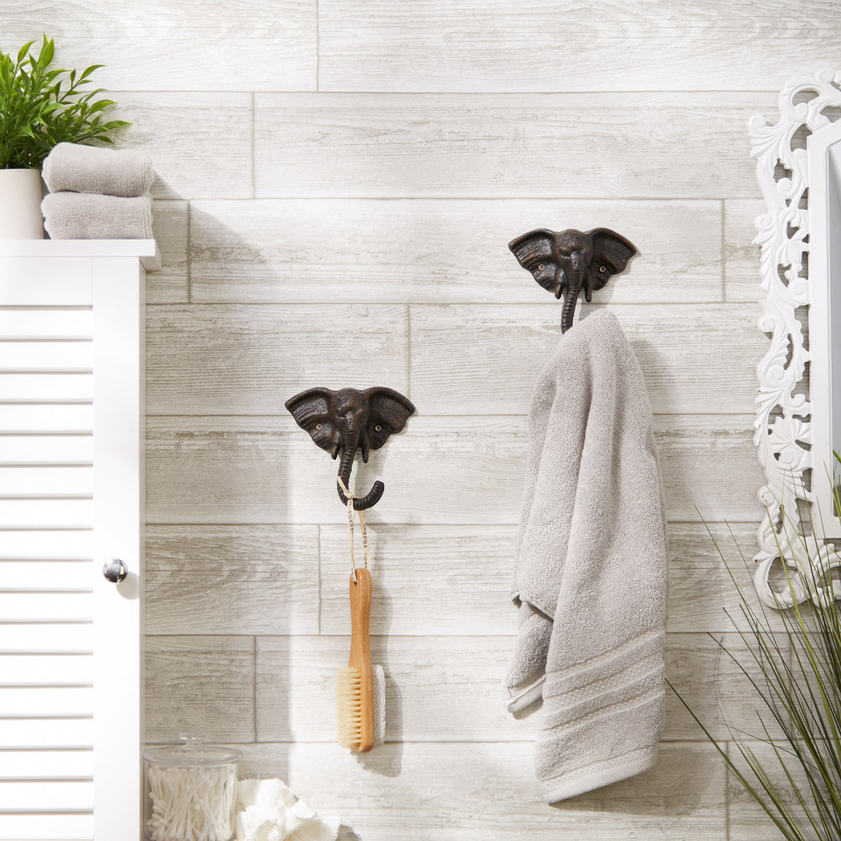 ELEPHANT WALL HOOK SET OF 2