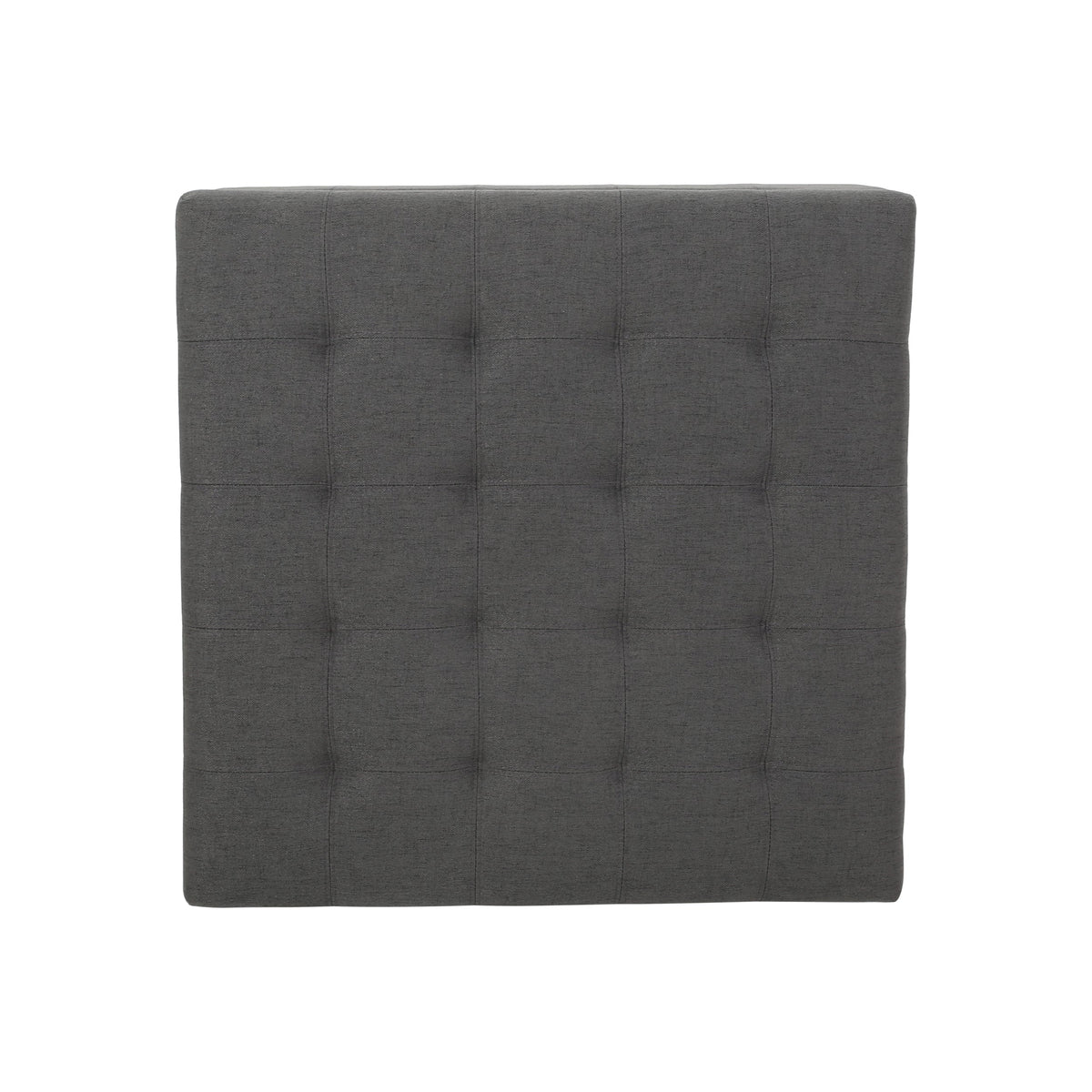 Upholstered Tufted Fabric Storage Ottoman