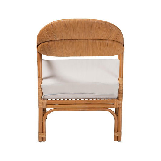 Honey Rattan Accent Chair