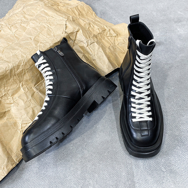 High-top British-style Instagram-trendy Shoes