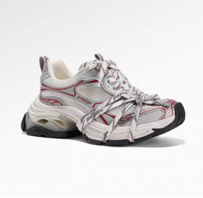 Silver Designer Dad-style Athletic Casual Shoes