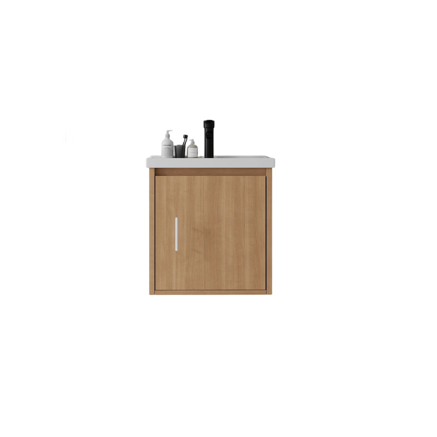 20 Inch Floating Bathroom Vanity with Sink, Soft-Close Door, Ceramic Sink, Plywood