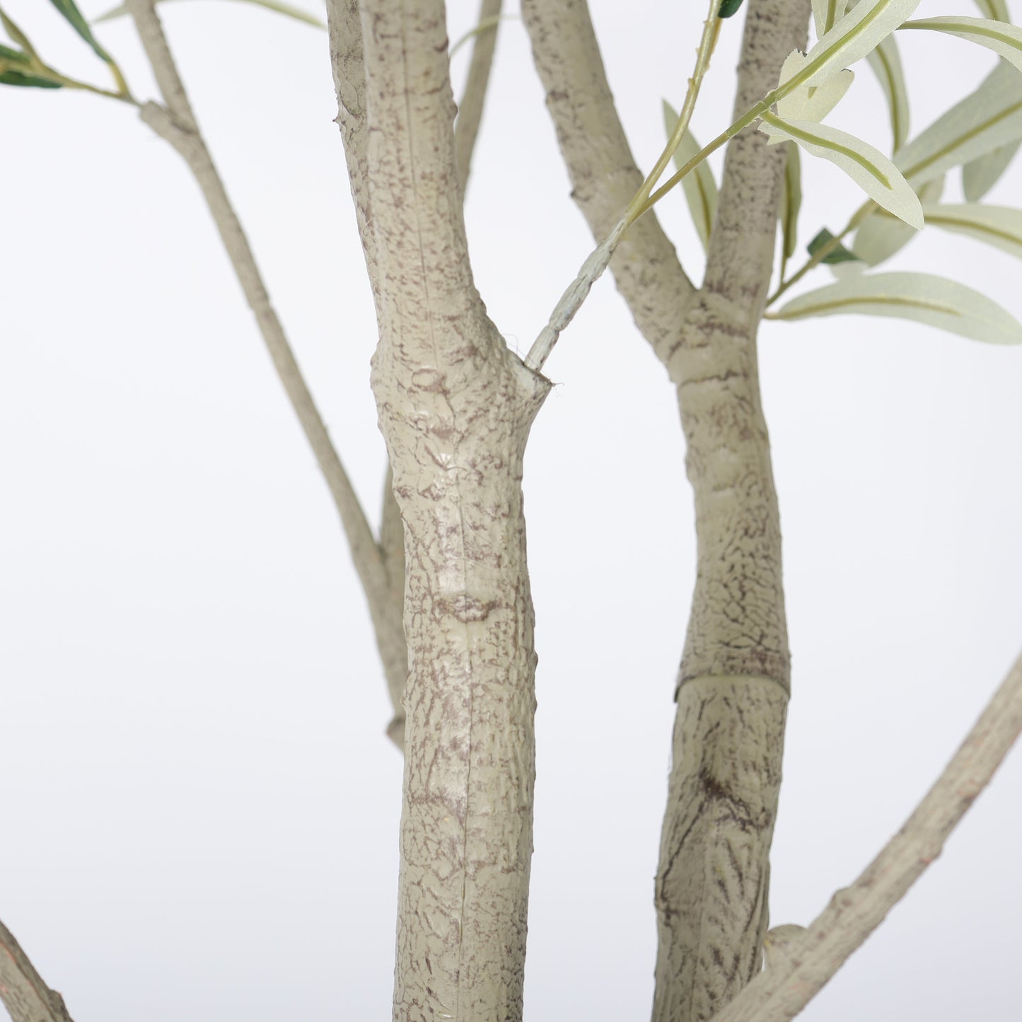 8FT Artificial Olive Tree with Decorative White Planter