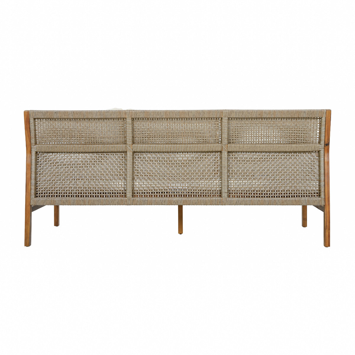 3 Piece Acacia Wood Patio Furniture Set with Coffee Table