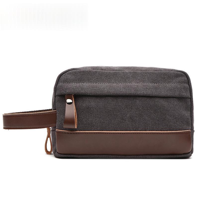 Retro Outdoor Portable Canvas Toiletry And Change Purse