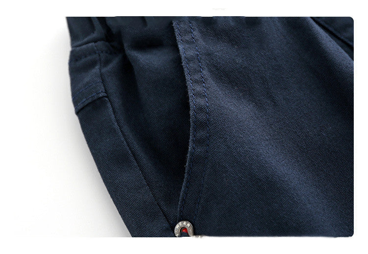 Embroidered Pants Solid Color Soft Children's Pants