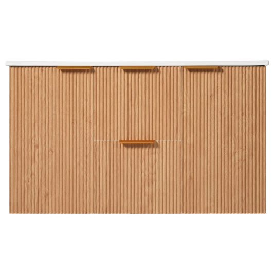 Modern Wall Mounted Bathroom Vanity, Soft Close Doors
