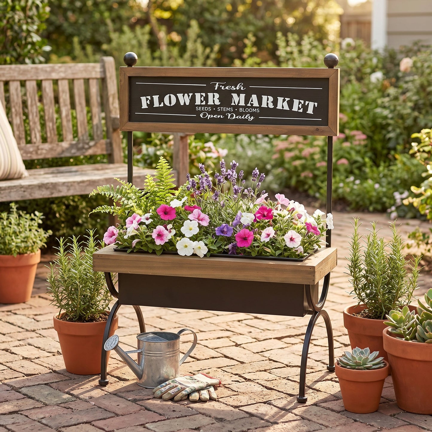 19x11x24" Rustic Planter