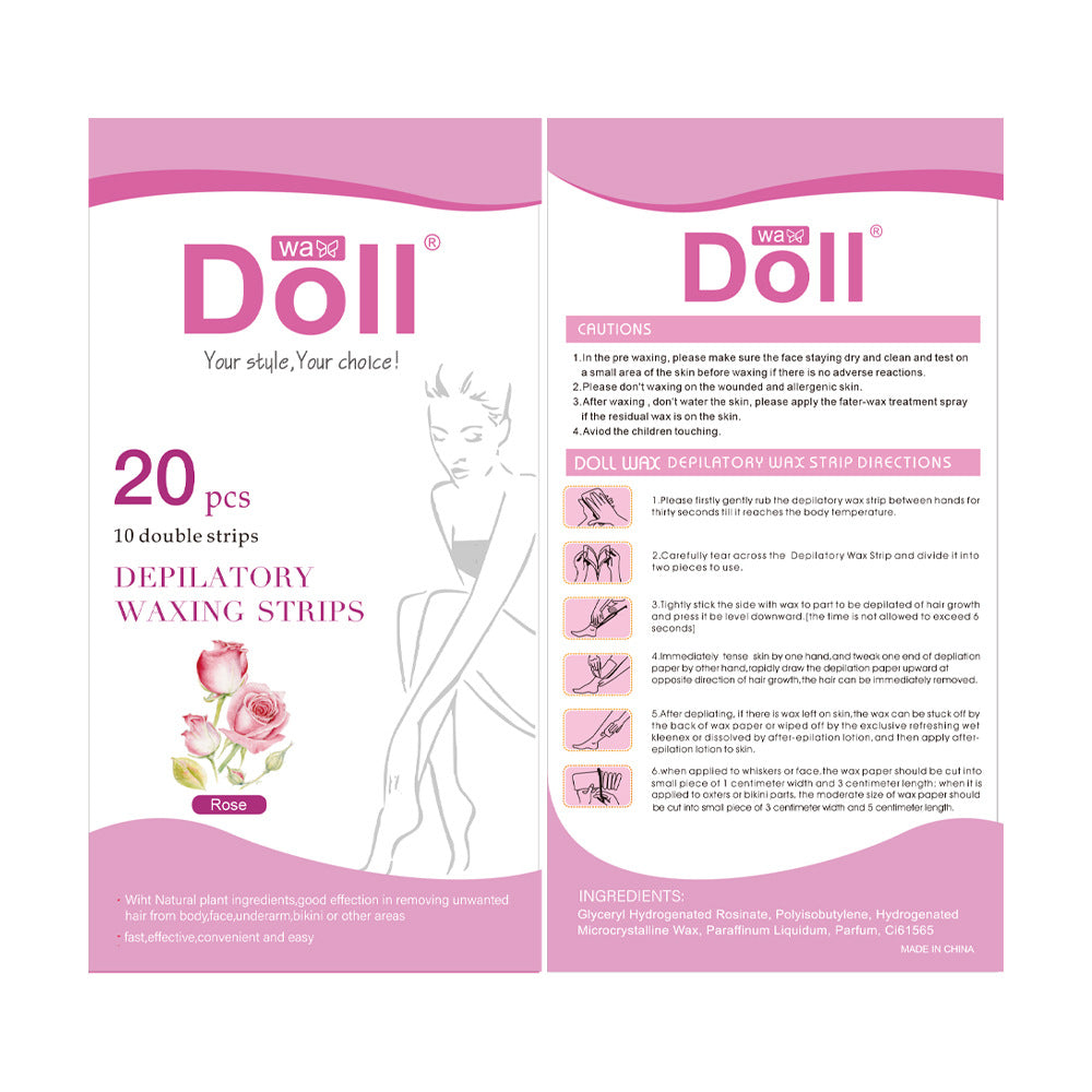 Non-woven depilatory wax paper