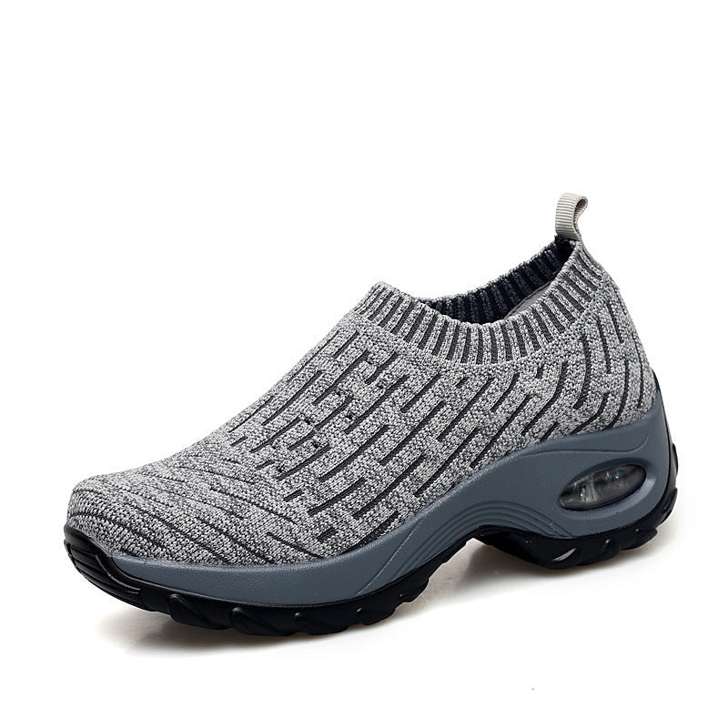 Air Cushion Sport Shoe | Dark Purple Comfortable Full-Support Insole Athletic Sneaker