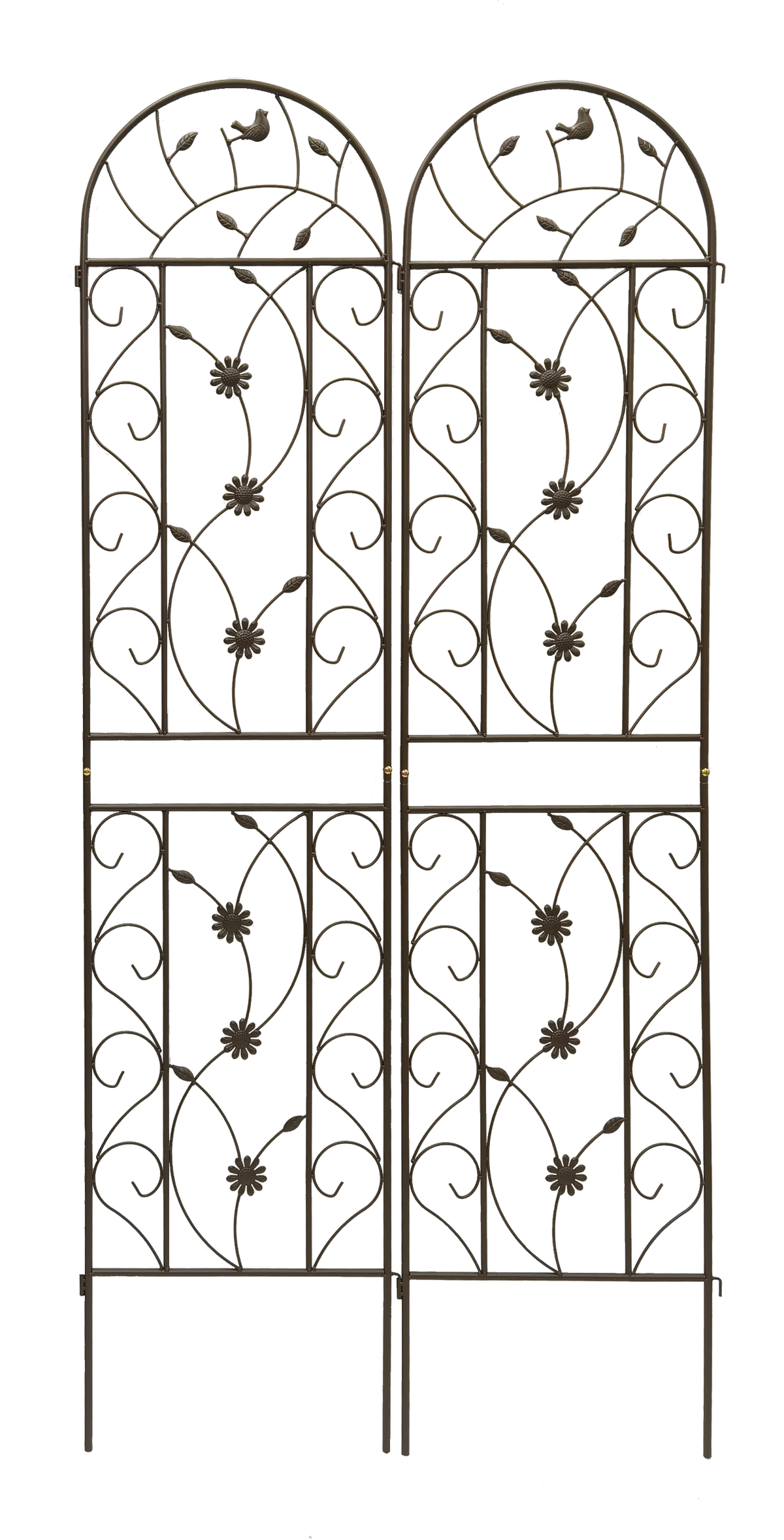 4 Pack Metal Garden Trellis 86.7" x 19.7" Rustproof for Climbing Plants