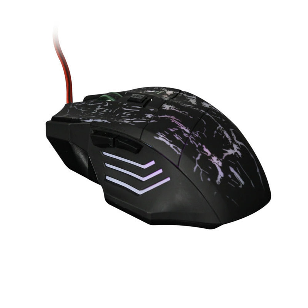 Gaming Mouse with RGB Lighting and Adjustable DPI for Precision Control