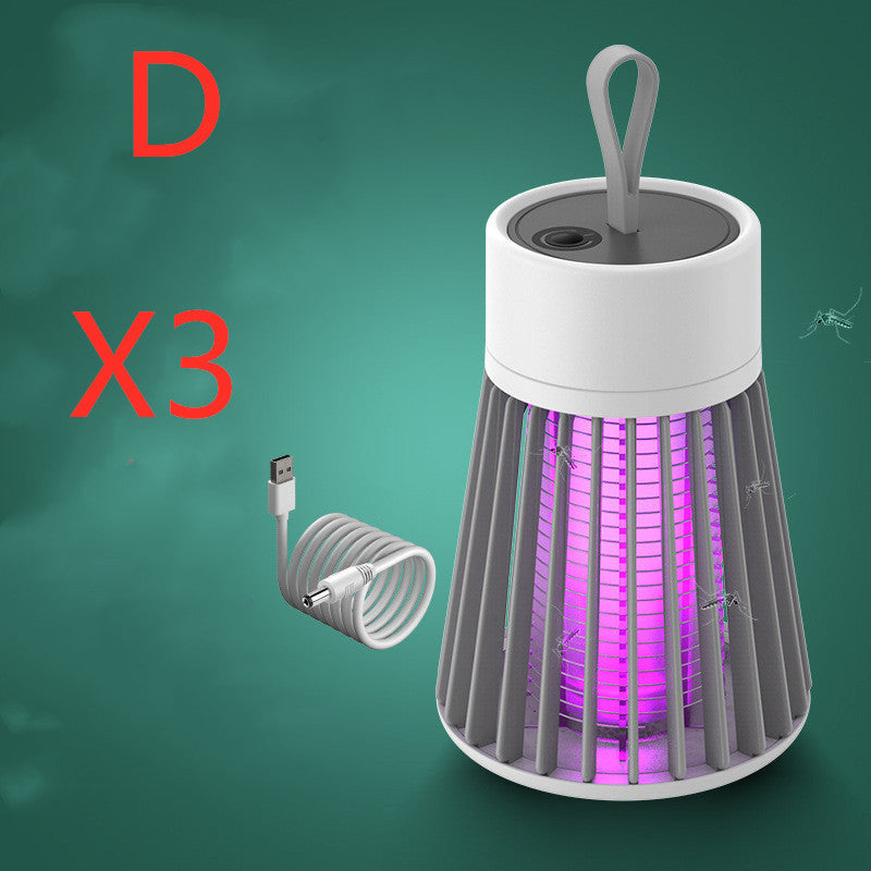 Electric Shock II Bug Zapper | UV LED Mosquito Killer Lamp, USB & Rechargeable Portable Insect Trap – Green & Gray
