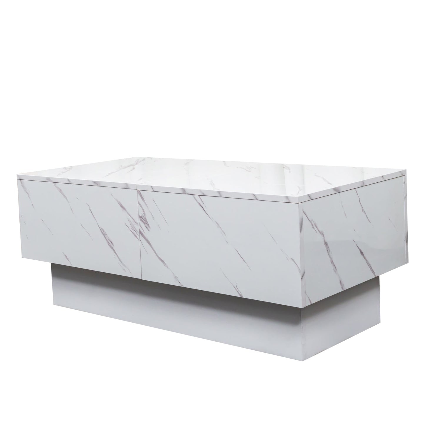 Coffee Table with Sliding Tabletop and Hidden Storage