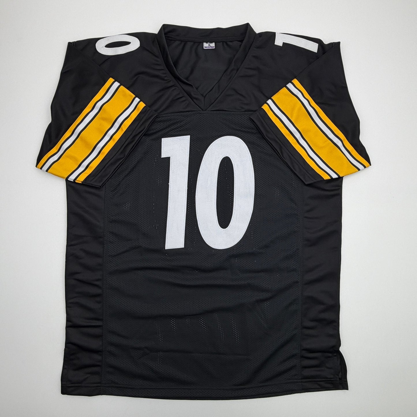 Autographed/Signed Roman Wilson Pittsburgh Black Football Jersey Beckett BAS COA