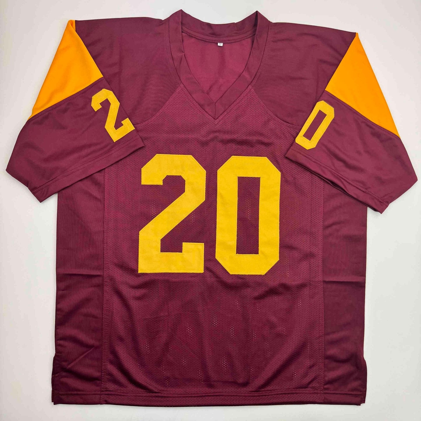 Autographed/Signed Mike Garrett Heisman 65 USC Southern Cal Red College Football Jersey JSA COA