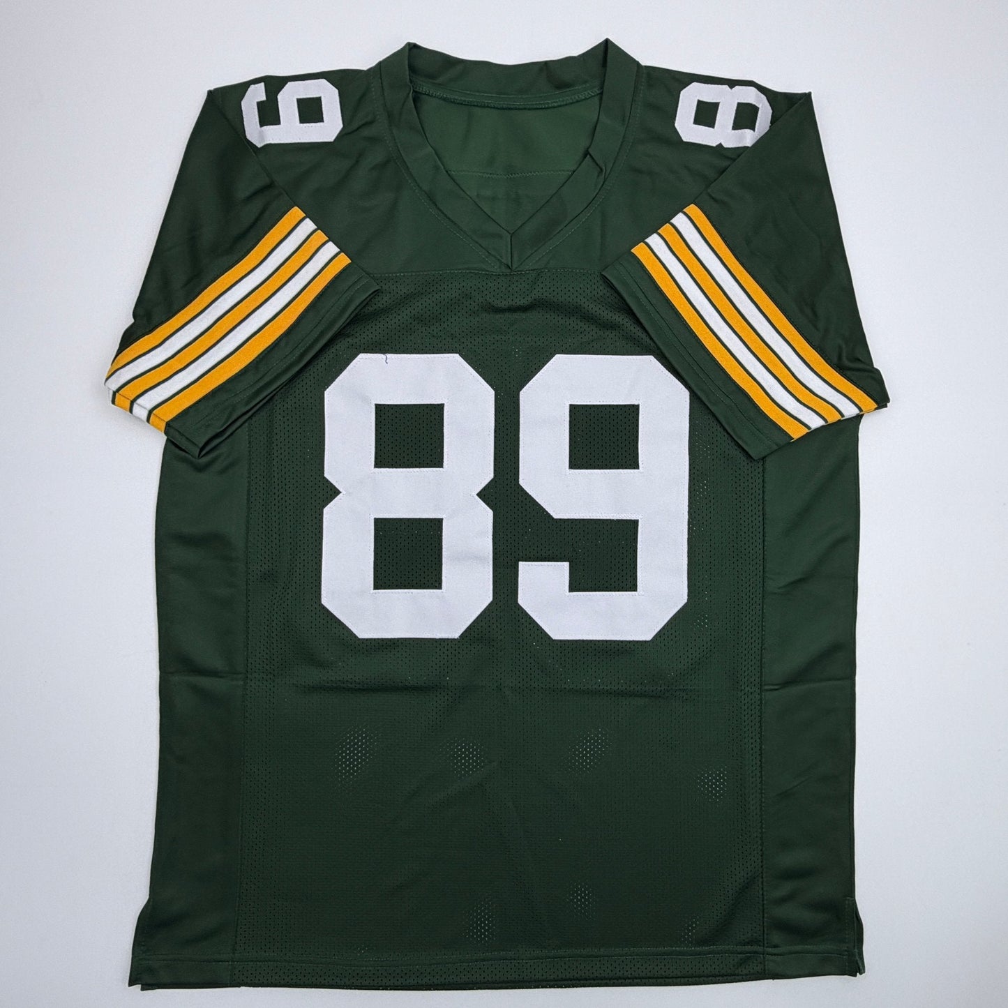 Autographed/Signed Mark Chmura Green Bay Green Football Jersey JSA COA