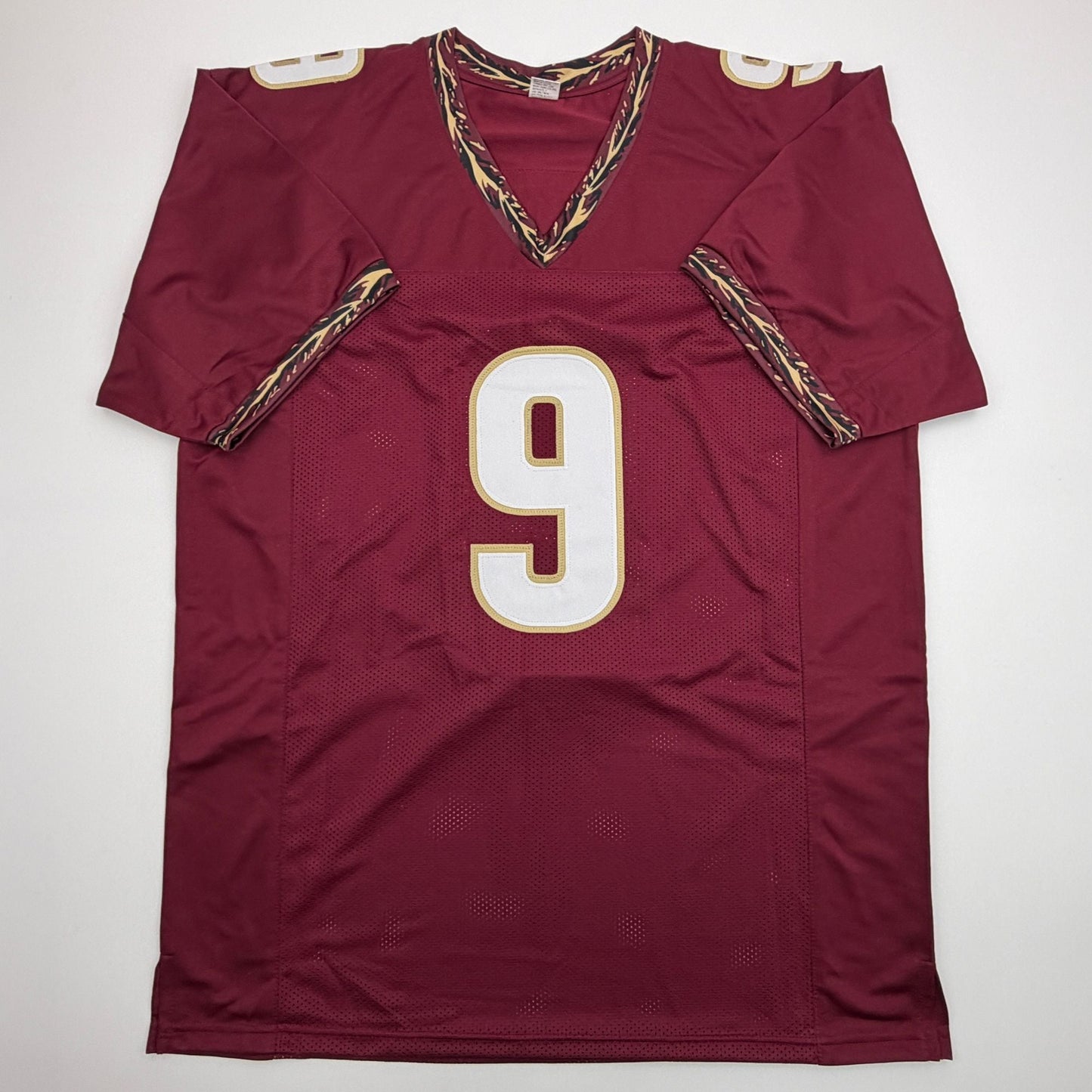 Autographed/Signed Peter Warrick Florida State FSU Maroon College Football Jersey Beckett BAS COA