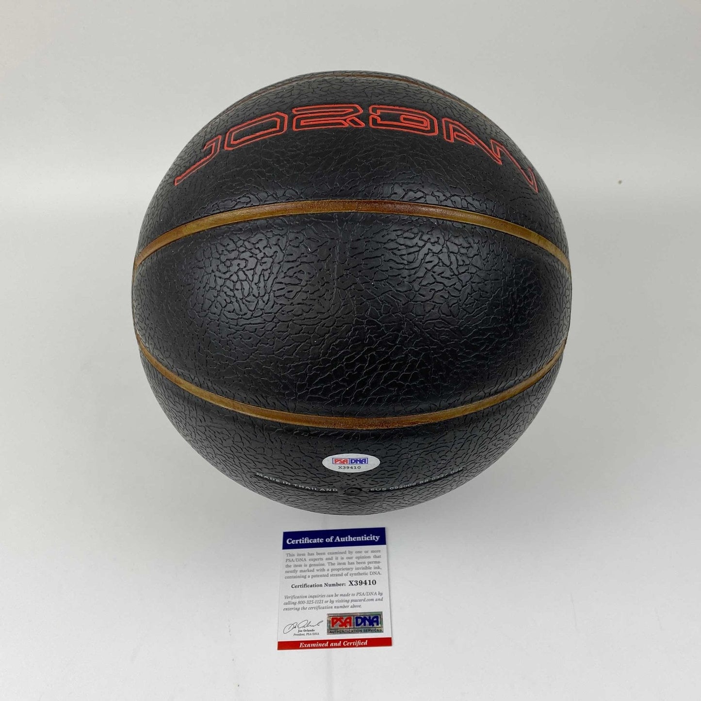 Autographed/Signed Charles Barkley Full Size Black Jordan Brand Basketball PSA/DNA COA