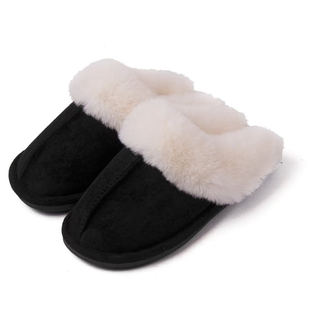 Cotton Slippers Thickened For Indoor Use In Autumn And Winter Half-covered