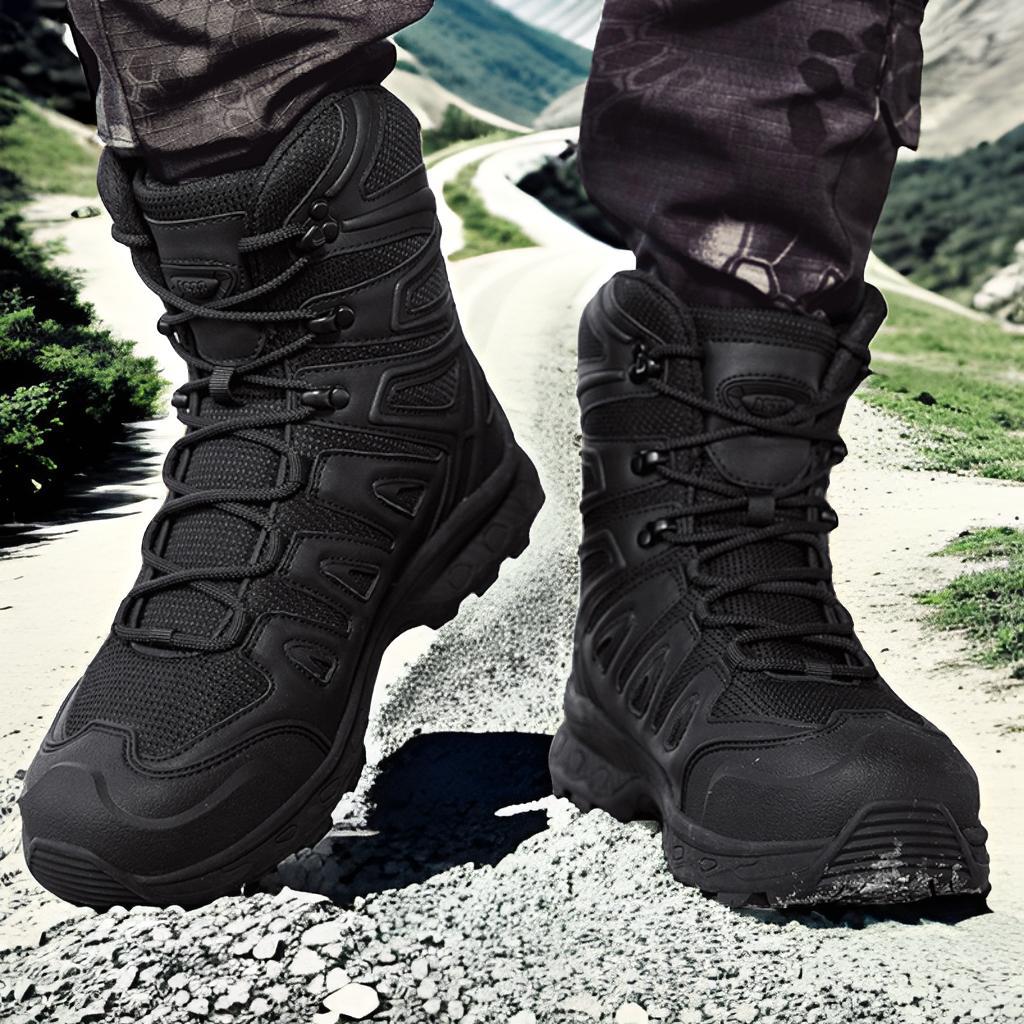 Men's Mid-Top Outdoor Hiking Boots In Plus Size 47