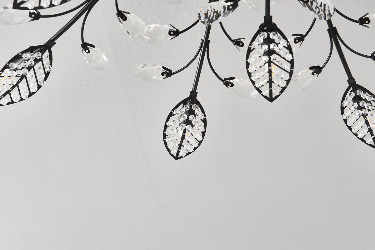 15-Light Chandelier Crystal Ceiling Lamp