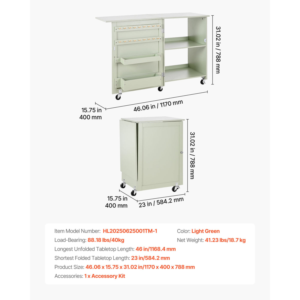 Folding Sewing Table: Multipurpose Craft Station