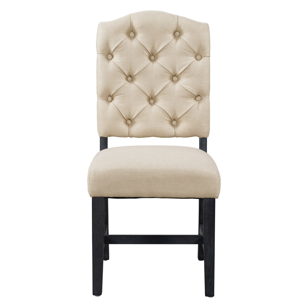 TREXM Retro Style Dining Chair Set with 4 Upholstered Chairs