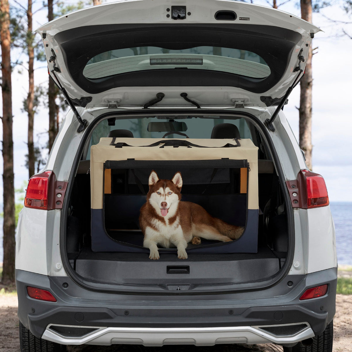 Adjustable Fabric Dog Crate by SunnyPet