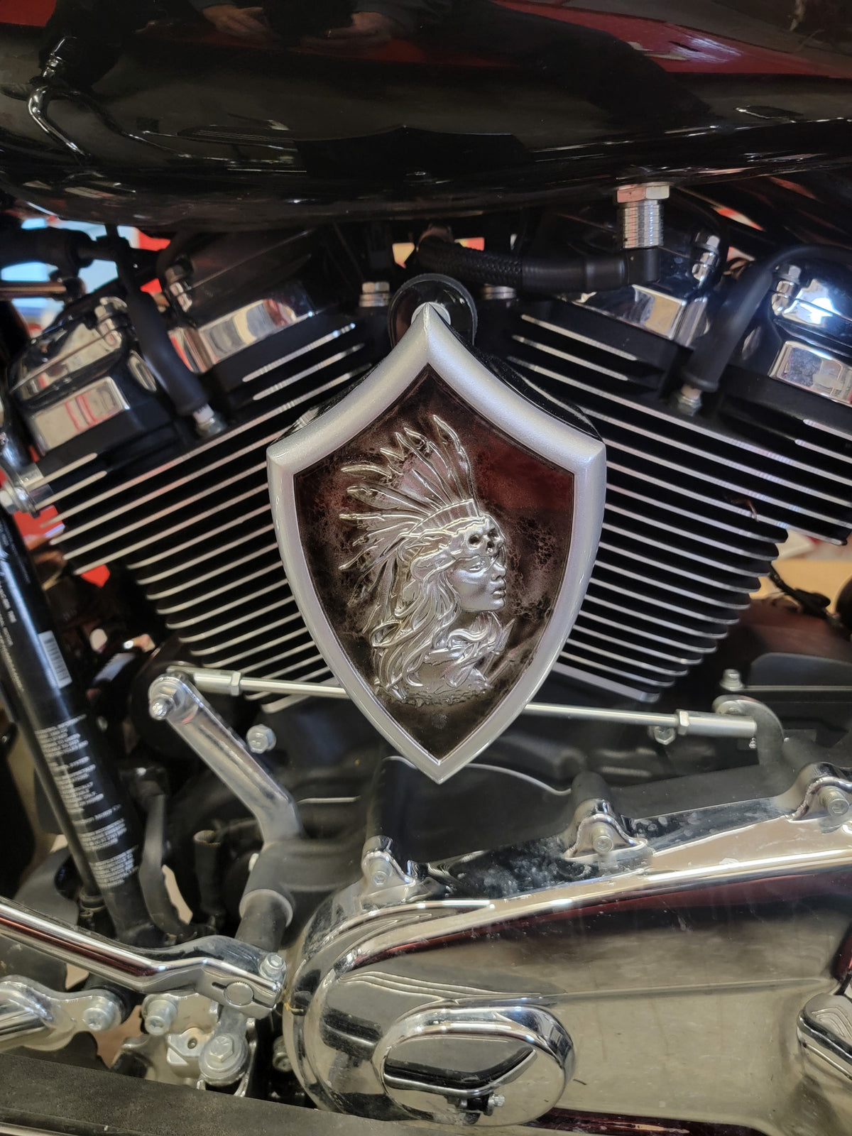 Side-mounted horn covers Native dream theme