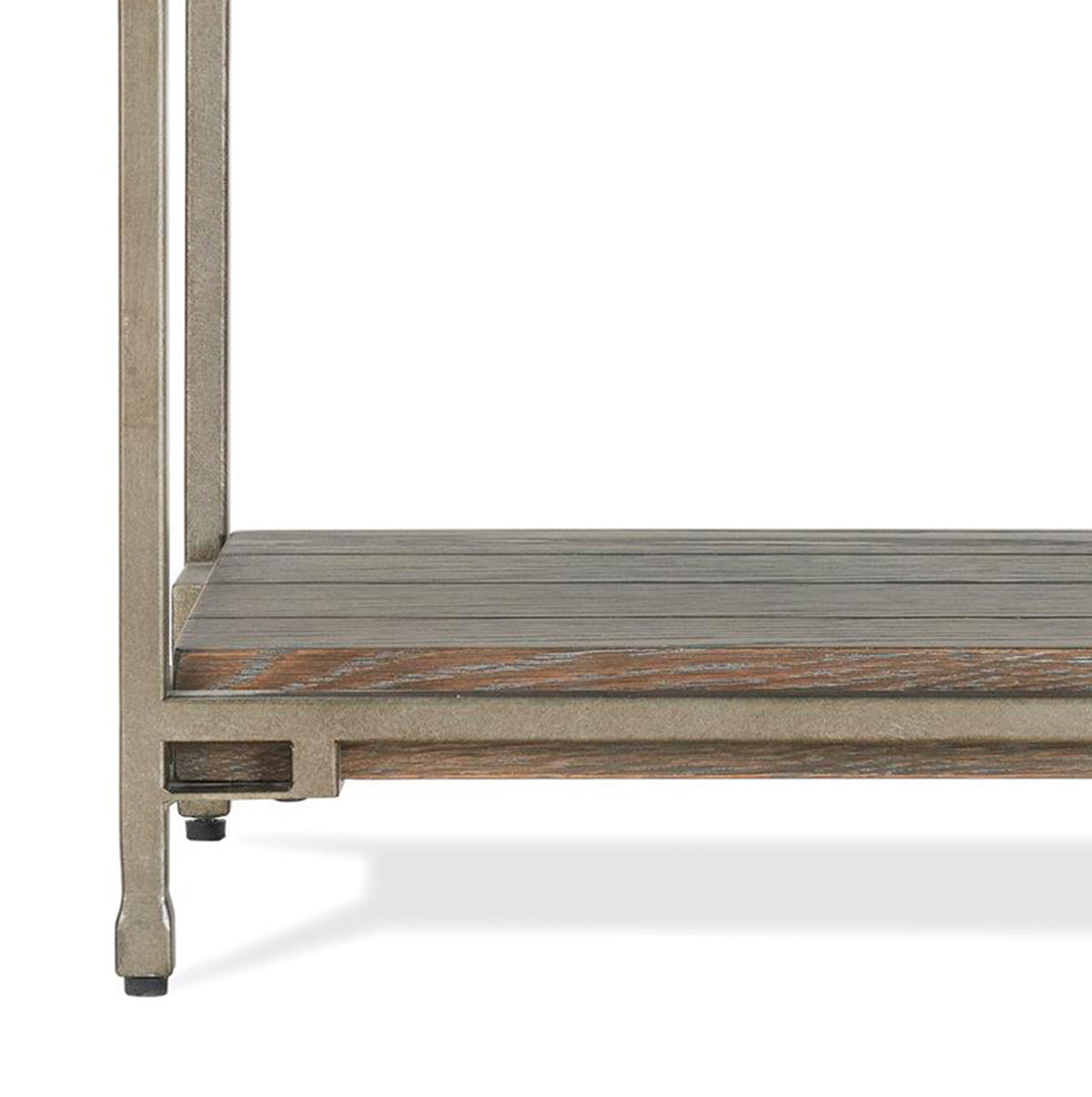 Corbeta Metal Frame Wood Living Room Chairside Table