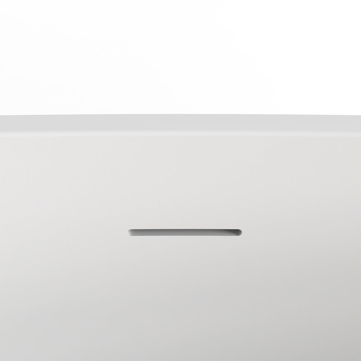 65 Inch Freestanding Solid Surface Soaking Bathtub