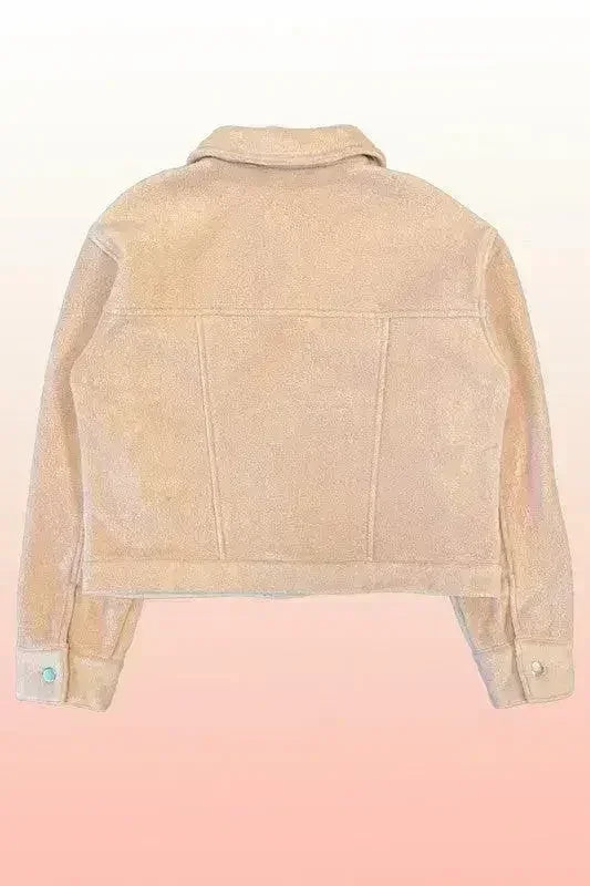 Fleece bow jacket