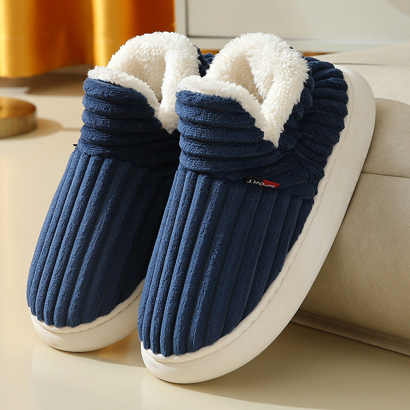 New Women Cotton Slippers Slippers Warm Cotton Plush Shoes Fleece Fluffy