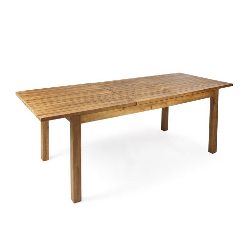 7 Pieces Acacia Wood Outdoor Dining Set with Cushions