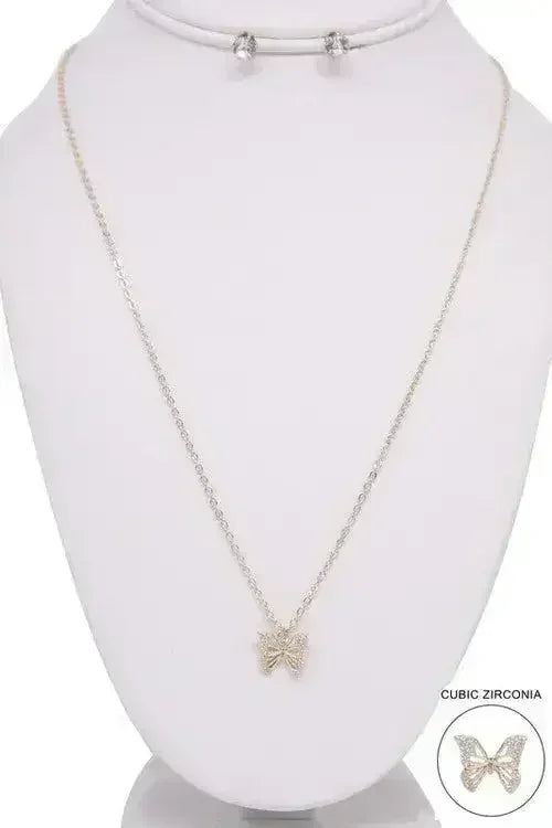 BUTTERFLY PENDANT NECKLACE