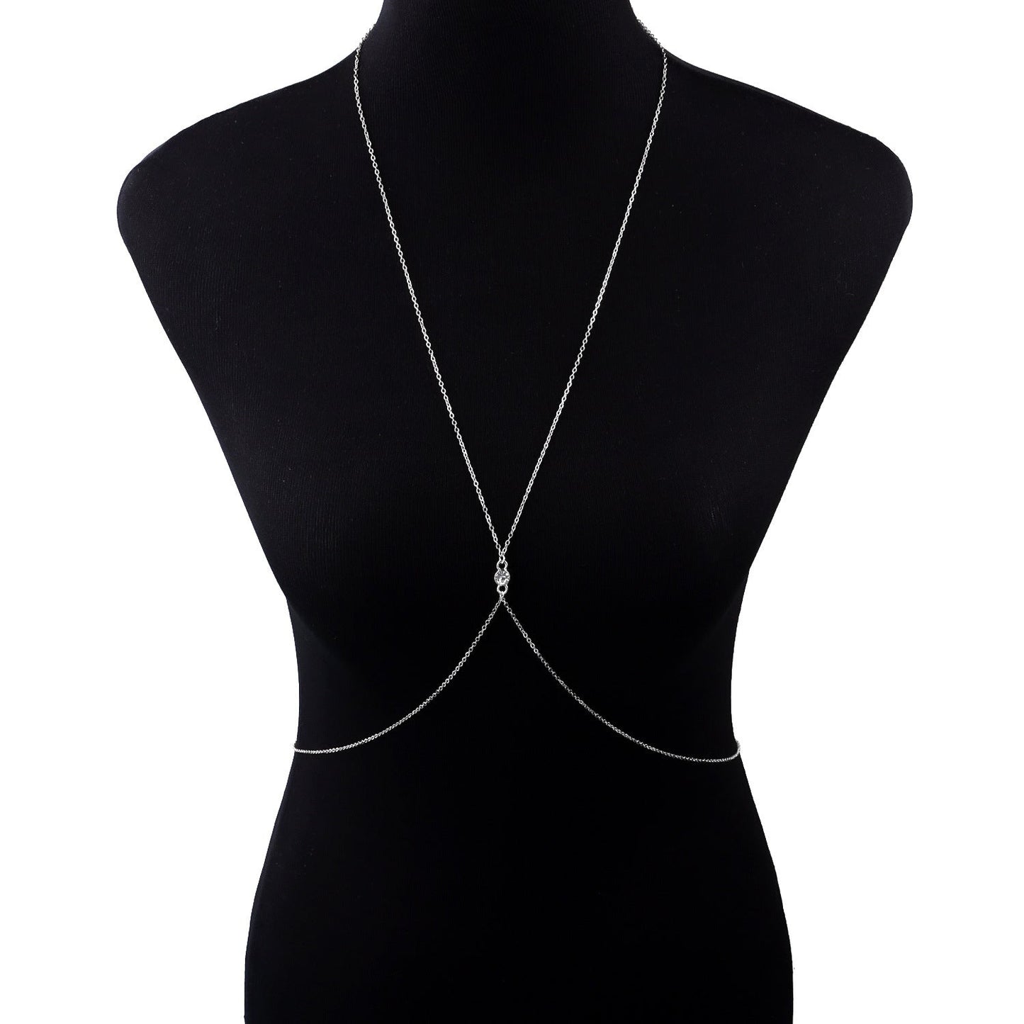 Women Sexy Body Chain Rhinestone Crystal Summer Beach Harness Jewelry