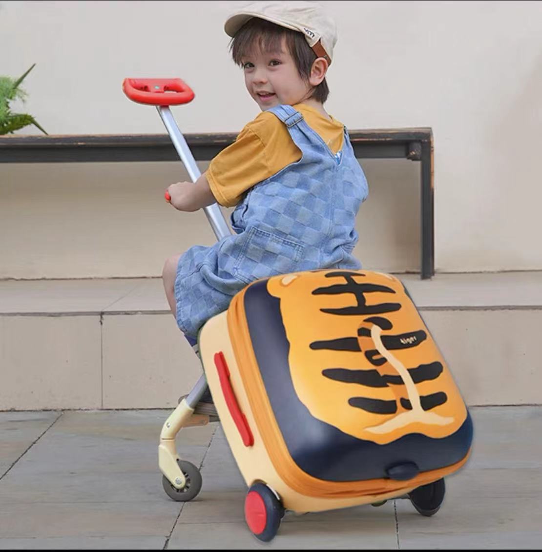A 2-in-1 Travel Suitcase That Doubles As A Stroller Kids Can Sit And Ride While You Pull It Along Perfect For Traveling With Children