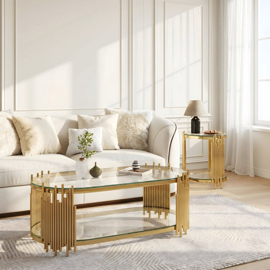 Modern Luxury Coffee Table and Side Table Set