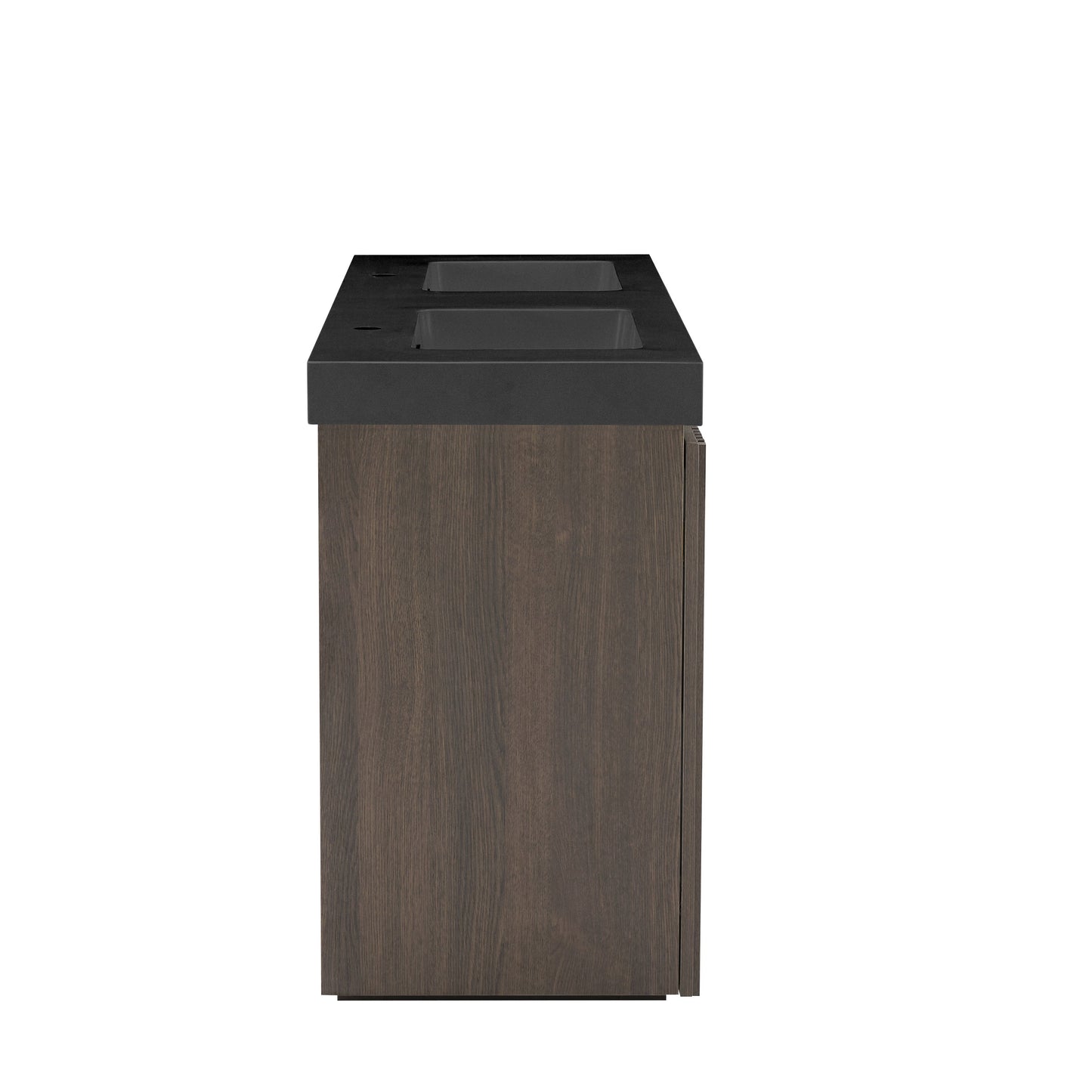 Galan 60" Smoked Oak Bathroom Vanity