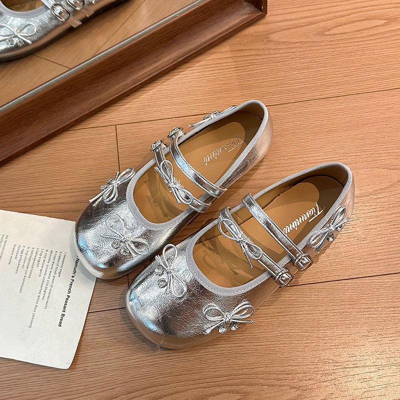 Korean Ballet Flats For Women 2026 New Spring Summer Comfortable Office-Ready Versatile Double Buckle Mary Jane Shoes