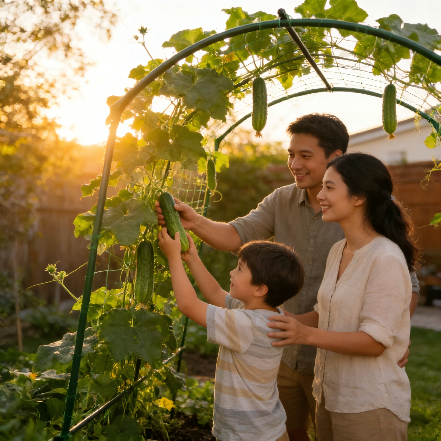 Heavy Duty 20mm Large Diameter Metal Cucumber & Loofah Trellis