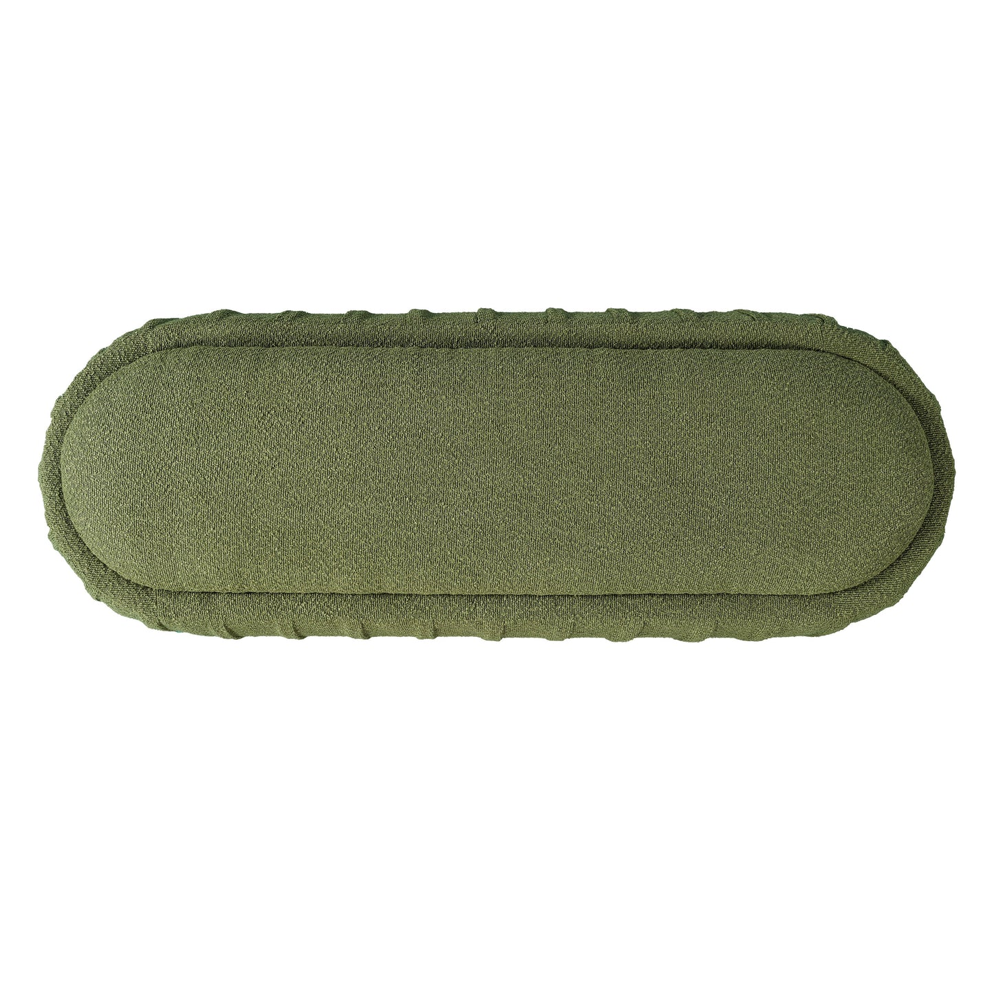 Upholstered Ottoman, Oval Shape