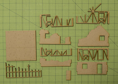28mm Small Half Timber House - 28MMDF550