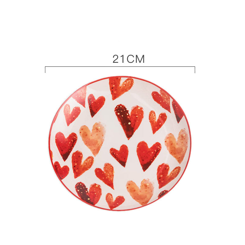 Home Creative Tableware Ins Ceramic Dinner Plate