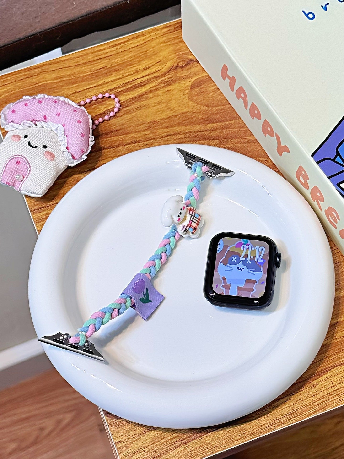 Creative Knitted Cartoon Hair Tie Watch Strap