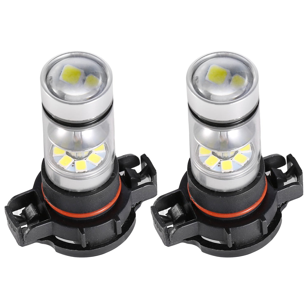 2PCS 1100LM 100W 5202 H16 LED Fog DRL Light Bulb IP68 Waterproof 20 2835 LEDs 360¡ Beam Angle 6000K White